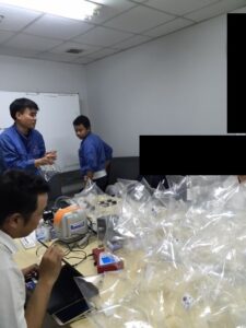 タイの工場の臭気調査